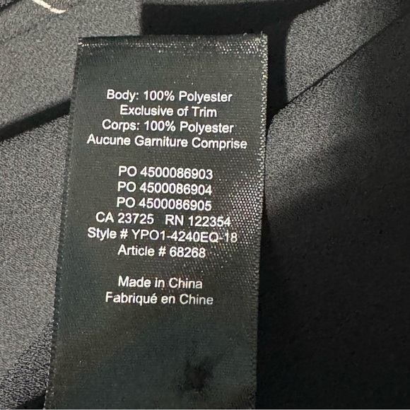 Aritzia Babaton Quincy Black Floral Trench Coat Pockets Tie Closure Size Small - Picture 8 of 14